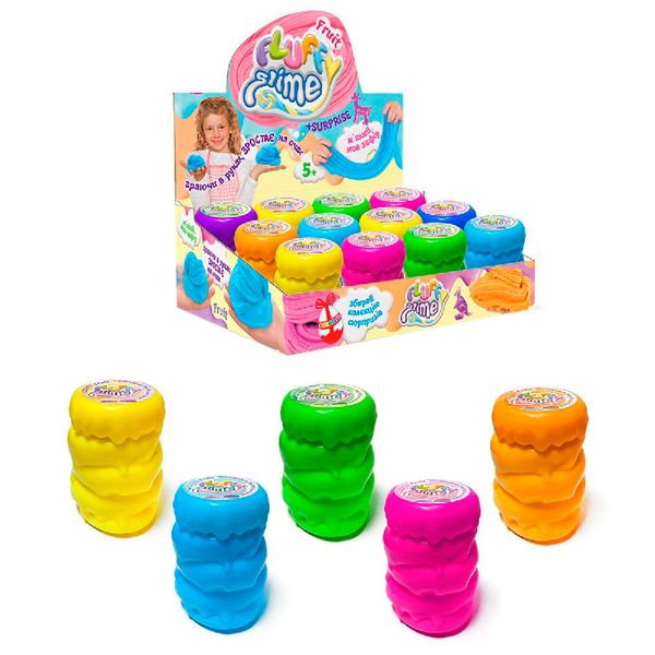 Слайм "Danko Toys" Fluffy Slime FLS-01-01U/12/, 5 цветов 150025 фото — Кузя