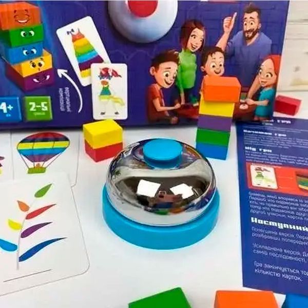 Гра настільна Color Crazy Cubes Danko Toys CCC-02-01U, укр 149643 фото &mdash; Кузя
