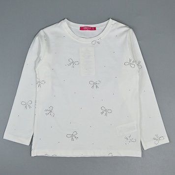 Кофта з довгим рукавом для дівчинки р 92&ndash;110 (2&ndash;5 років) арт. 4340, зі стразами 194070 фото &mdash; Кузя
