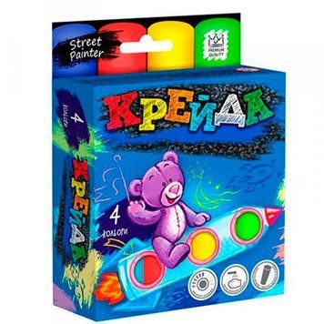 Мелки цветные большие Danko Toys MEL0102U 4 цвета 118898 фото &mdash; Кузя
