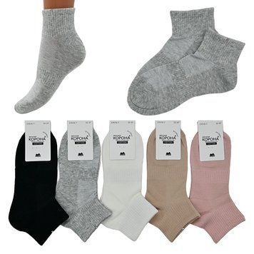 Носки детские на 10-12 лет, однотонные, Корона CY510-7 182922 фото &mdash; Кузя