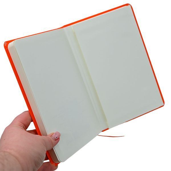 Блокнот у клітинку на резинці А5 Profiplan Neon silver note orange, 96 арк 182416 фото &mdash; Кузя