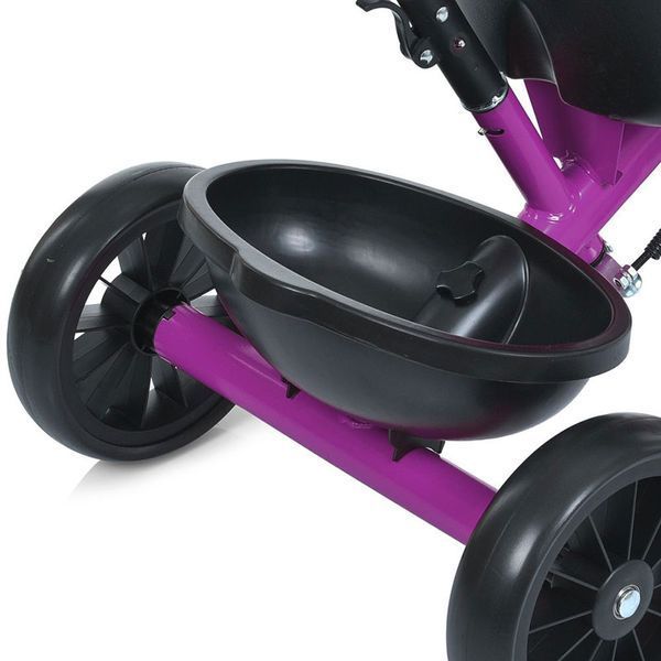 Триколісний велосипед Turbo Trike MT 1041-1 з батьківською ручкою та EVA колесами фіолетовий 190909 фото &mdash; Кузя