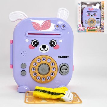 Дитячий сейф-скарбничка "Кролик" TZ 47 C з підсвічуванням та звуком 168000 фото