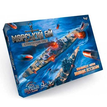 Настільна гра "Морський бій" Danko Toys G-MB-02U 134949 фото — Кузя