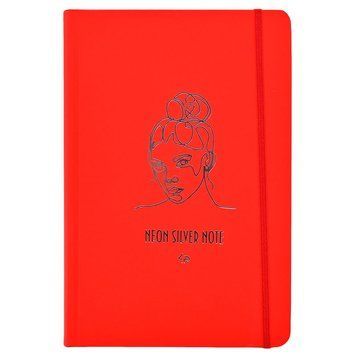 Блокнот в клітинку на резинці Profiplan Neon silver note А5, 96 арк 182415 фото &mdash; Кузя