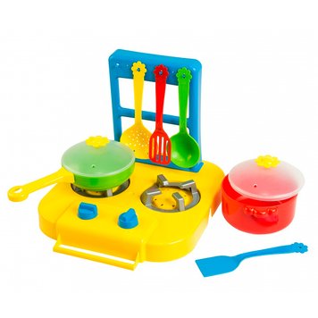 Набір іграшкового посуду з плиткою 39150 "Ромашка", 7 предм. 89489 фото