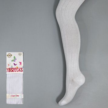 Дитячі колготки на дівчинку 1 рік, "KBS" білі 172984 фото &mdash; Кузя