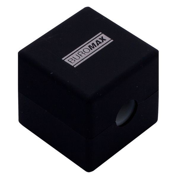 Стругачка для олівців Buromax Cube BM4757 з контейнером, 3 кольори