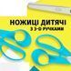 Ножницы детские ZiBi 152 мм с пластиковыми 3D-ручками, синие ZB.5014-02