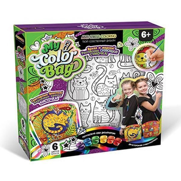 Сумка раскраска мини My Color Bag Danko Toys MCOB01-0105, 4 вида 96436 фото &mdash; Кузя
