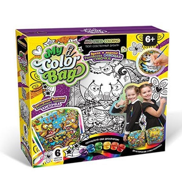 Сумка раскраска мини My Color Bag Danko Toys MCOB01-0105, 4 вида 96436 фото &mdash; Кузя