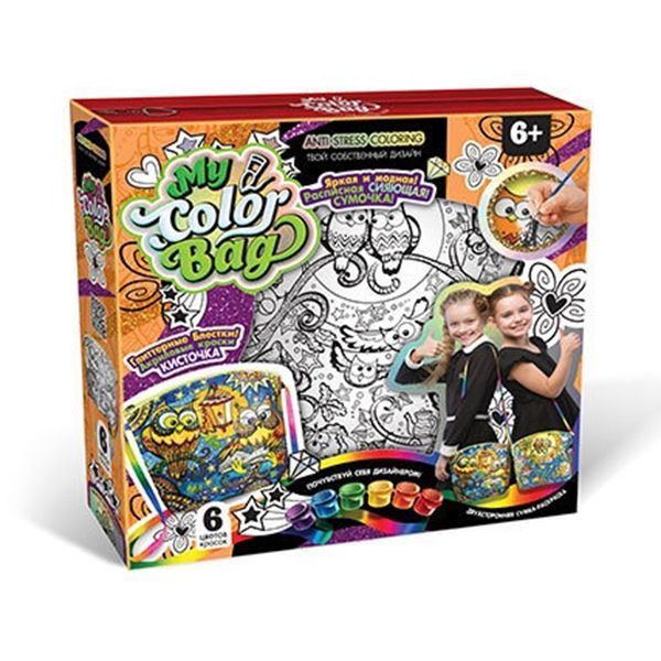 Сумка раскраска мини My Color Bag Danko Toys MCOB01-0105, 4 вида 96436 фото &mdash; Кузя
