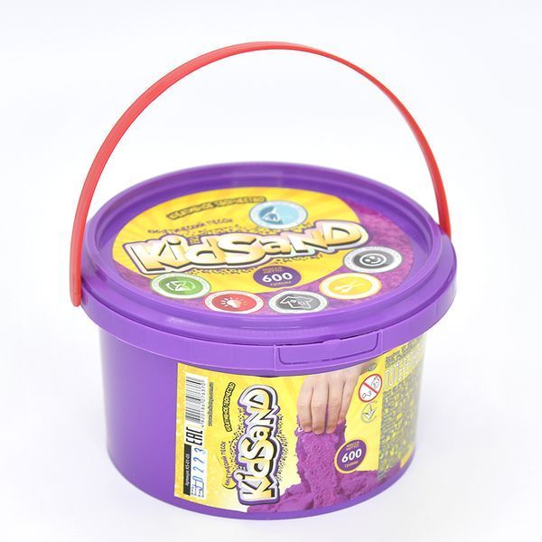 Кінетичний пісок у відрі KS-01-05 KidSand 600 г, 4 кольори 113949 фото — Кузя