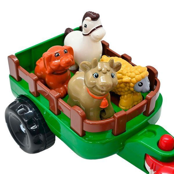 Музыкальный трактор с подсветкой WToys 37586, укр, 2 цвета 184639 фото &mdash; Кузя