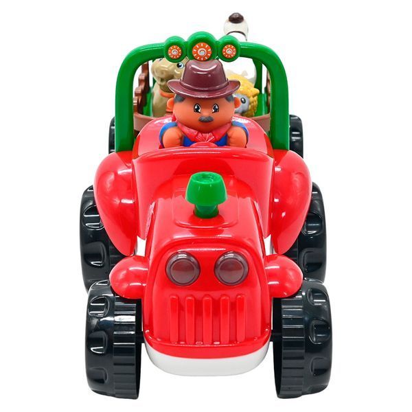 Музыкальный трактор с подсветкой WToys 37586, укр, 2 цвета 184639 фото &mdash; Кузя