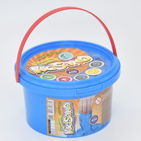 Кінетичний пісок у відрі KS-01-05 KidSand 600 г, 4 кольори 113949 фото — Кузя