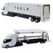 Металевий автовоз-трейлер Tesla Semi A 2360 зі світлом та звуком 193426 фото 2 &mdash; Кузя