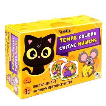 Детская настольная игра Темне кошеня Світле мишеня Strateg 31037 192682 фото &mdash; Кузя