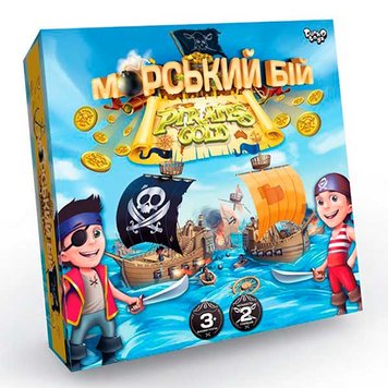 Настільна гра "Морський бой. Pirates Gold" G-МВ-03U 135654 фото — Кузя