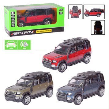 Машинка "Land Rover Defender" Автопром 68416, звук, свет, 3 цвета 156612 фото &mdash; Кузя
