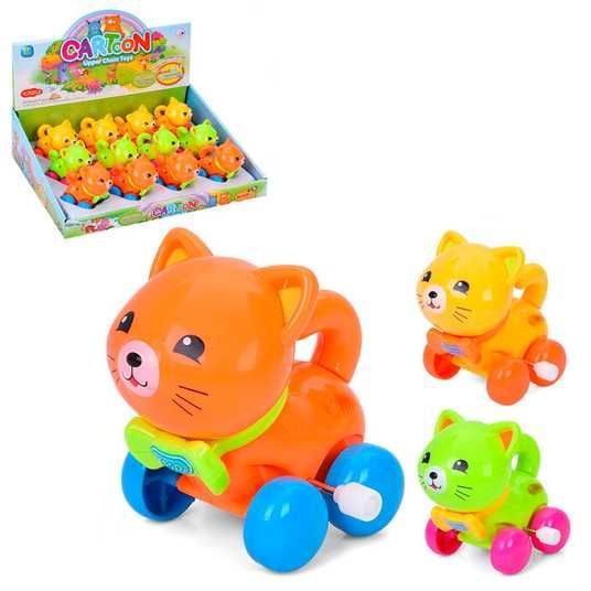 Заводная игрушка Котик 6191C 6303F 6408, 3 цвета купить в детском