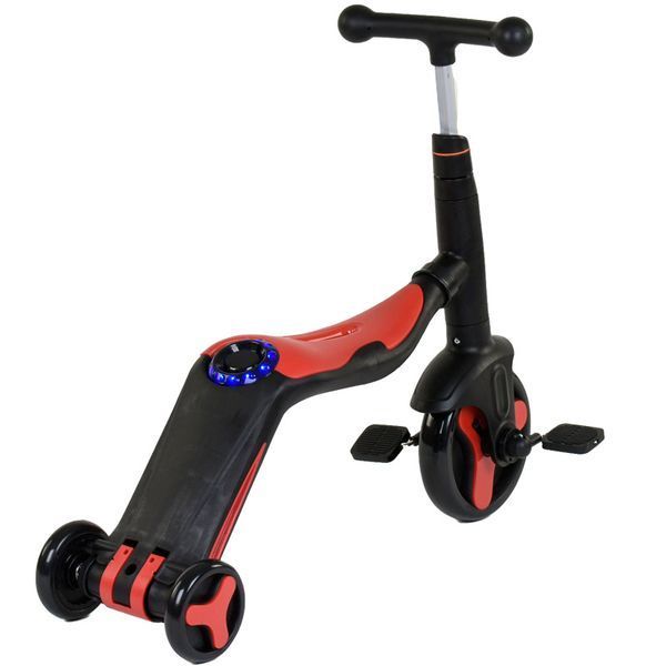 Самокат музыкальный с подсветкой 3 в 1 (Самокат-Беговел-Велосипед) Best Scooter JT 28288 123453 фото &mdash; Кузя