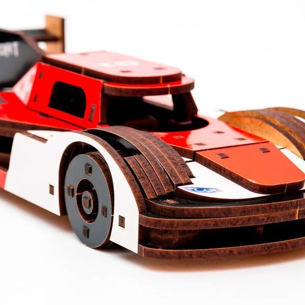 Дерев&rsquo;яний 3D конструктор Racing Car PuzzleOk Puz-01037, спортивний гоночний болід, 146 деталей 191165 фото &mdash; Кузя