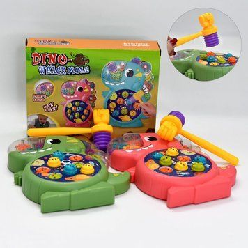 Музыкальная игра-стучалка на батарейках "Дино" 8528 E, 2 цвета 166839 фото &mdash; Кузя