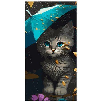 Картина за номерами Art Craft "Миле кошеня" 11534АС, 40-80 см 178268 фото &mdash; Кузя