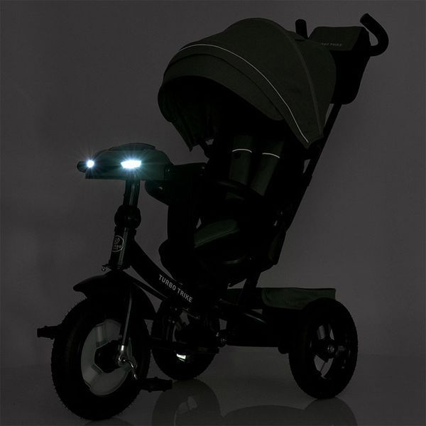 Триколісний велосипед Turbo Trike MT 1007-3 з поворотним сидінням та пультом, м'ятний 190897 фото &mdash; Кузя