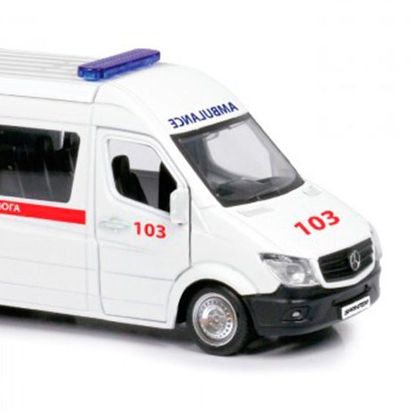 Автомодель металлическая Mercedes Benz Sprinter Скорая помощь 167905 фото &mdash; Кузя