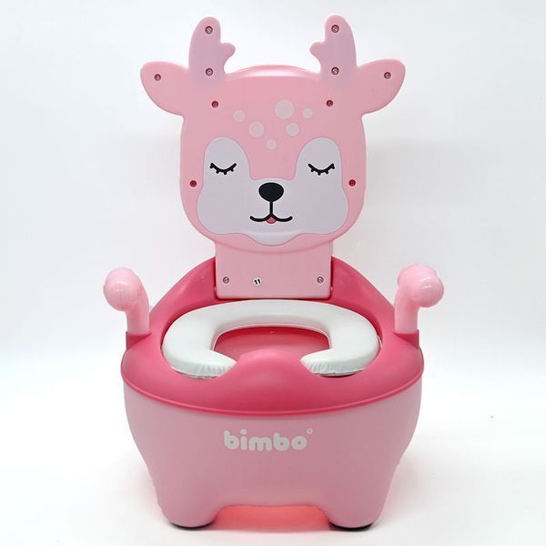 Дитячий горщик із м'яким сидінням для дівчинки Оленятко BIMBO L27302 184393 фото &mdash; Кузя