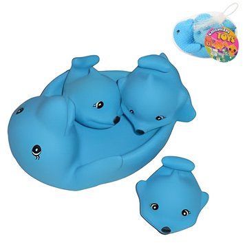 Игрушка пищалка "Дельфины" 522-3-4 112848 фото &mdash; Кузя