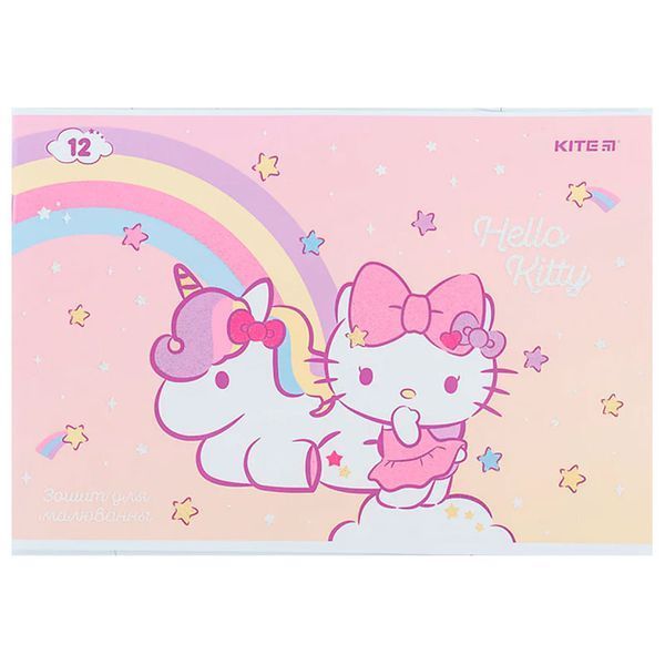 Альбом для малювання Kite Hello Kitty HK24-241 на скобі, 12 аркушів, 4 види 189373 фото &mdash; Кузя