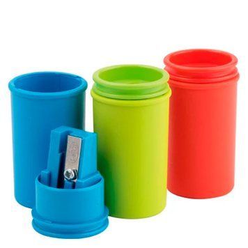 Стругачка для олівців з контейнером KUM Mini Pop 1870 K1, 3 кольори