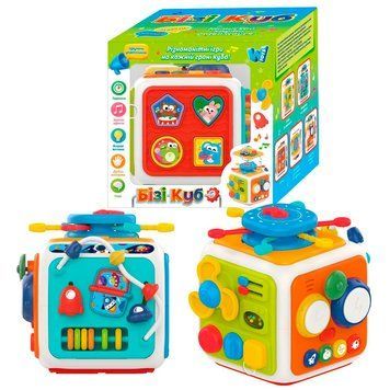 Інтерактивний бізікуб із підсвічуванням WToys 48658 з українським озвученням 193461 фото &mdash; Кузя