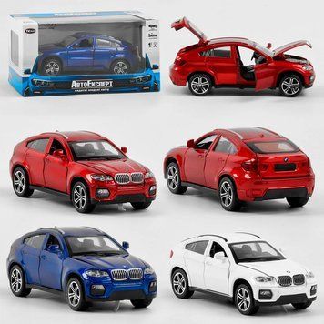 Металева машинка BMW X6 інерційна Авто Експерт LF-73744 зі звуком і світлом, 3 кольори 193153 фото &mdash; Кузя