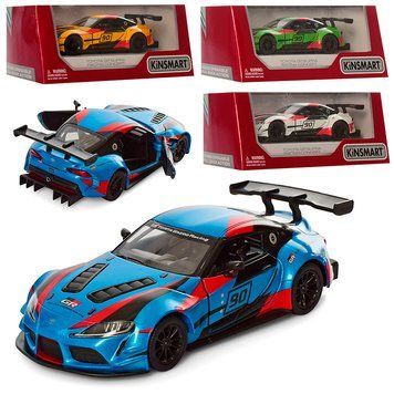 Металлическая машинка Kinsmart KT 5421 WF Toyota GR Supra Racing, 4 кольори 159924 фото &mdash; Кузя