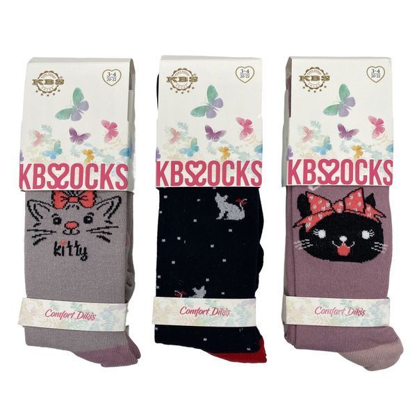Колготы детские для девочки 3-4 года, "KBS" 3 цвета 160914 фото &mdash; Кузя