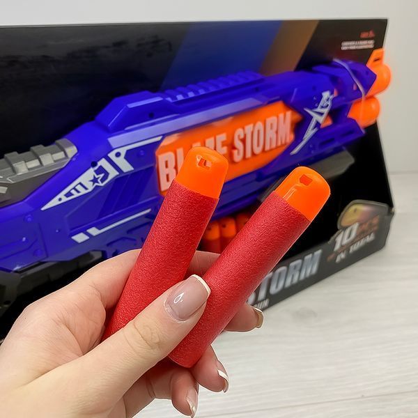 Игрушечный бластер с двумя дулами ZC 7111, 10 патронов 158709 фото &mdash; Кузя