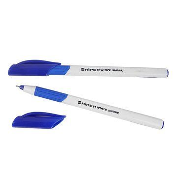 Гелева ручка синя Hiper White Shark HG-811, 0,6 мм 130966 фото &mdash; Кузя