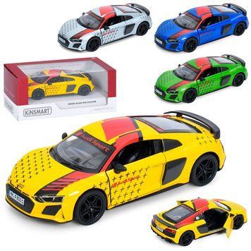 Колекційна металева машинка Audi R8 Coupe Kinsmart KT 5422 WF, 4 кольори 191516 фото &mdash; Кузя