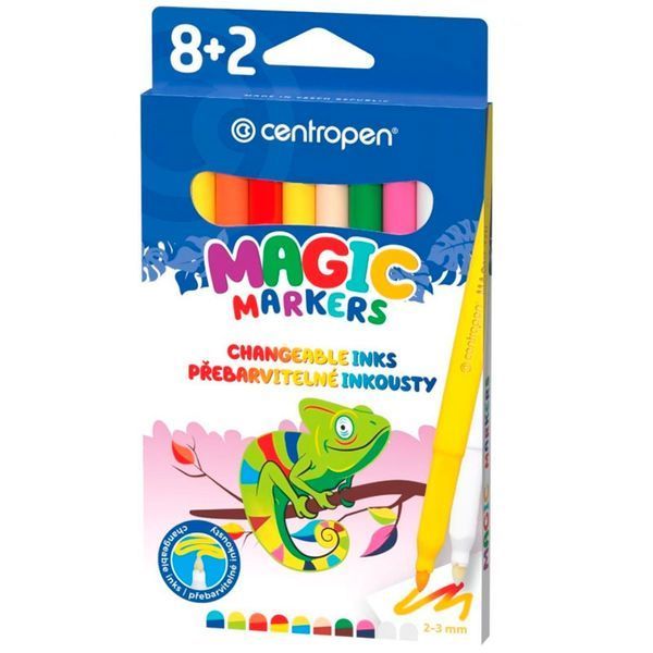 Магічні фломастери Centropen Magic 2549/10, 10 кольорів 92270 фото &mdash; Кузя