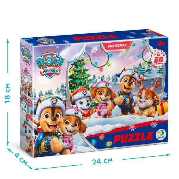 Дитячий пазл Dodo Paw Patrol Час Різдва настав 200696, 60 елементів 196076 фото &mdash; Кузя