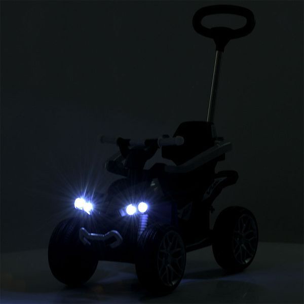 Квадроцикл-толокар 3в1 Bambi Racer M 5782EBLR-11 з батьківською ручкою та пультом, сірий