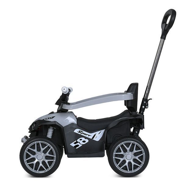 Квадроцикл-толокар 3в1 Bambi Racer M 5782EBLR-11 з батьківською ручкою та пультом, сірий