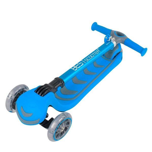 Самокат трехколесный складной со светящимися колесами Best Scooter 38603 130884 фото &mdash; Кузя